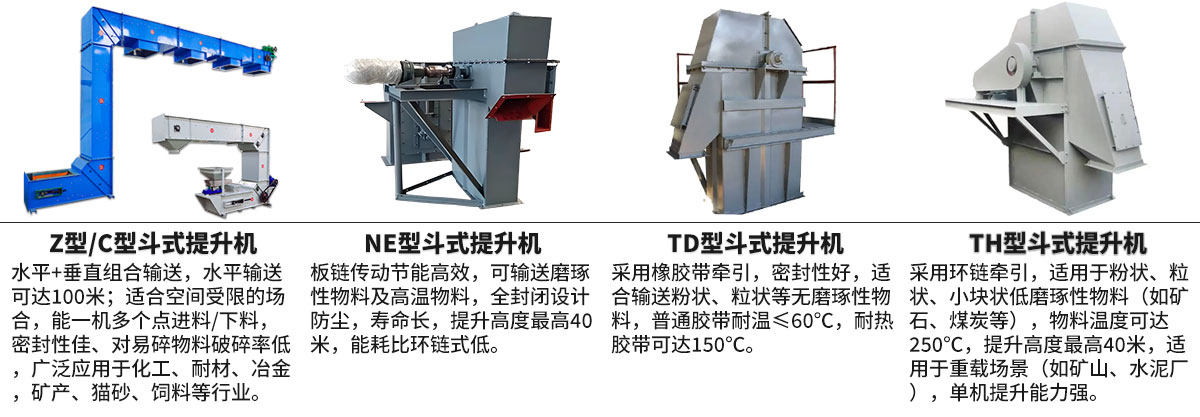 斗式提升機(jī)對比